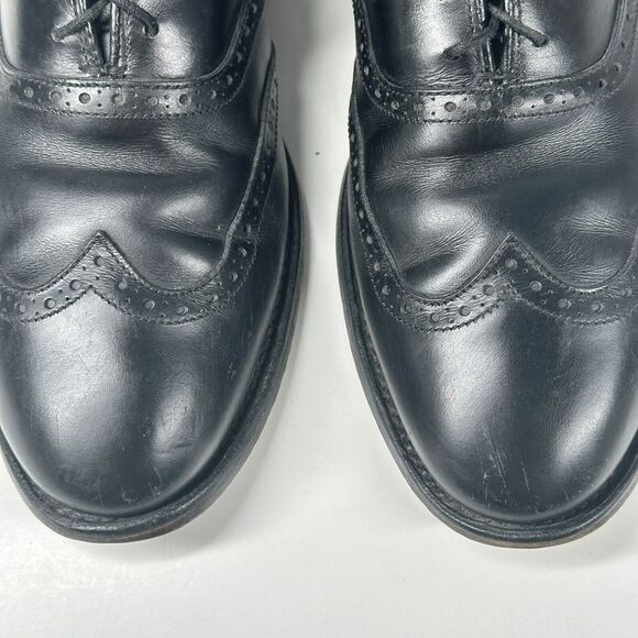 Allen Edmonds Men’s 10 D Birmingham Leather Oxford WingTip Dress Shoes Black main image 8
